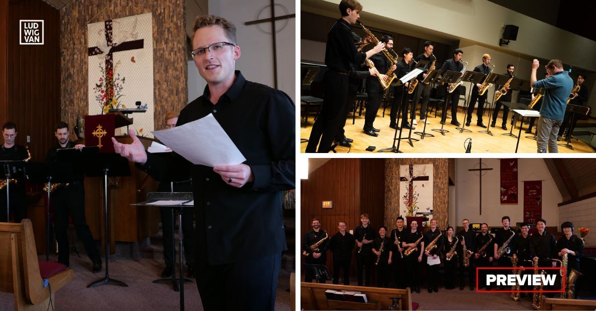 Conductor Shawn Bennett and the Toronto Saxophone Collective (Photos courtesy of TSC) 