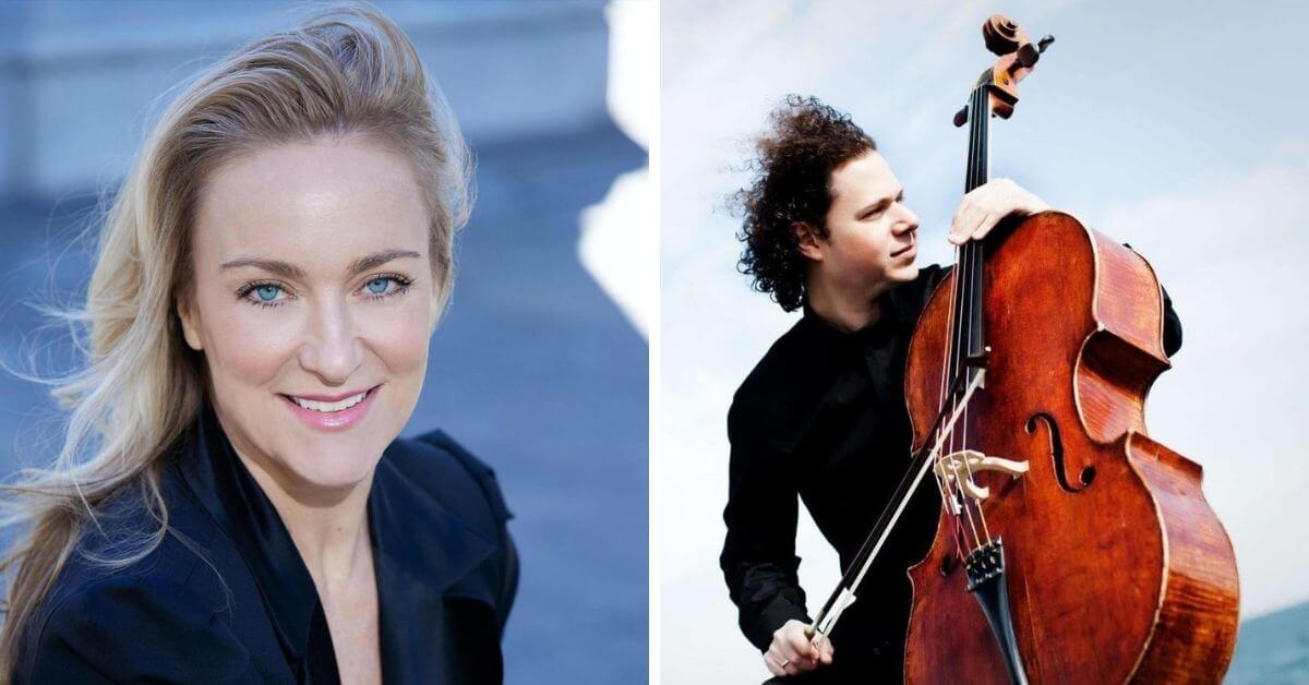 L: Soprano Marnie Breckenridge; R: cellist Matt Haimovitz