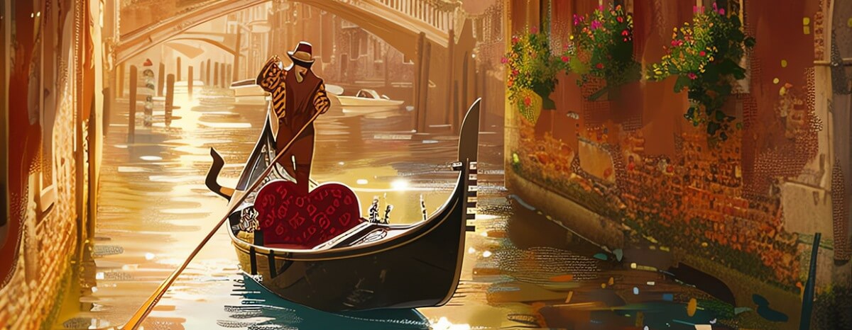 Gilbert & Sullivan: The Gondoliers, graphic courtesy of Toronto Operetta Theatre